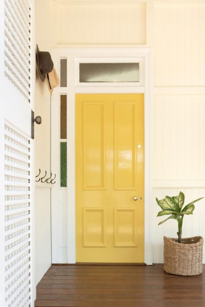 tate front door yellow